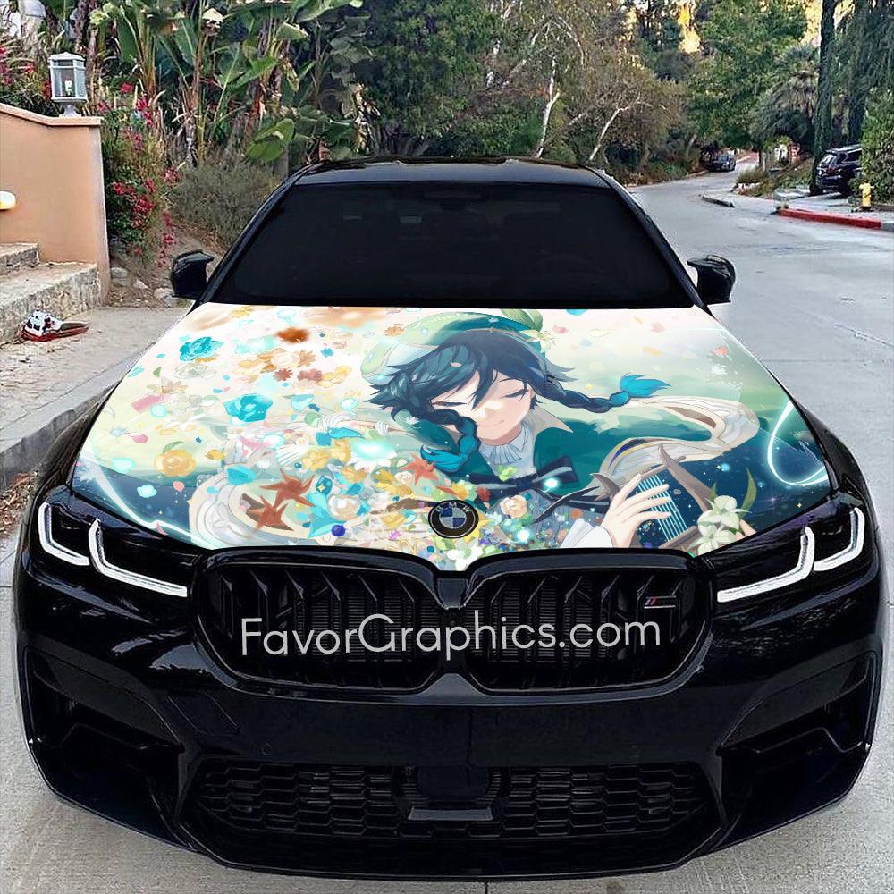 Venti Genshin Impact Itasha Car Vinyl Hood Wrap Decal Sticker