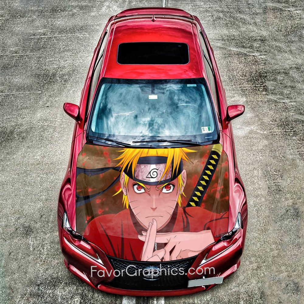 Uzumaki Naruto Decal Sticker Itasha Vinyl Hood Wrap For Car
