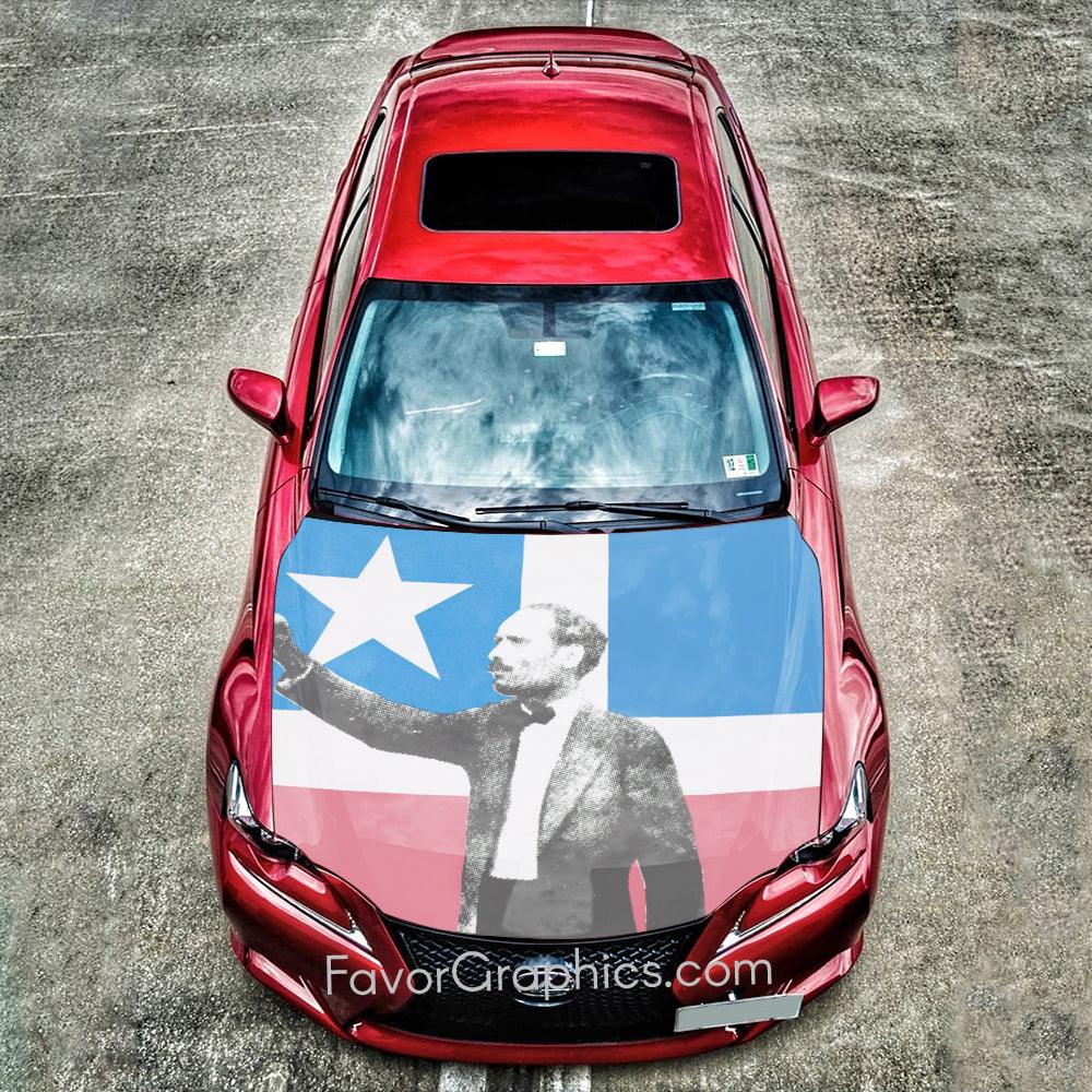 Pedro Albizu Campos Puerto Rican flag Car Decal Vinyl Hood Wrap