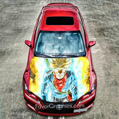 Trunks Dragon Ball Itasha Car Vinyl Hood Wrap Decal Sticker