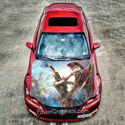 Assassin's Creed Odyssey Itasha Car Vinyl Hood Wrap Decal Sticker
