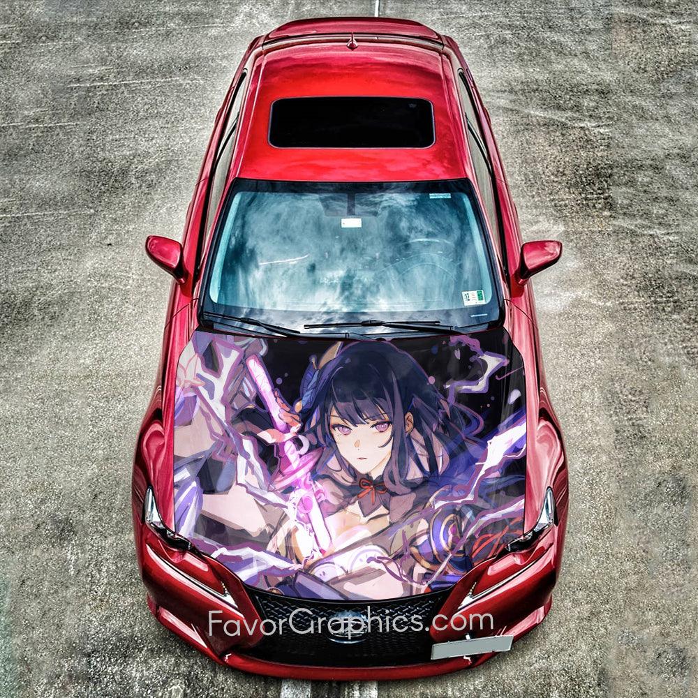 Raiden Shogun Genshin Impact Car Decal Vinyl Hood Wrap