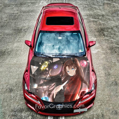 Rin Tohsaka Fate Itasha Car Vinyl Hood Wrap Decal Sticker
