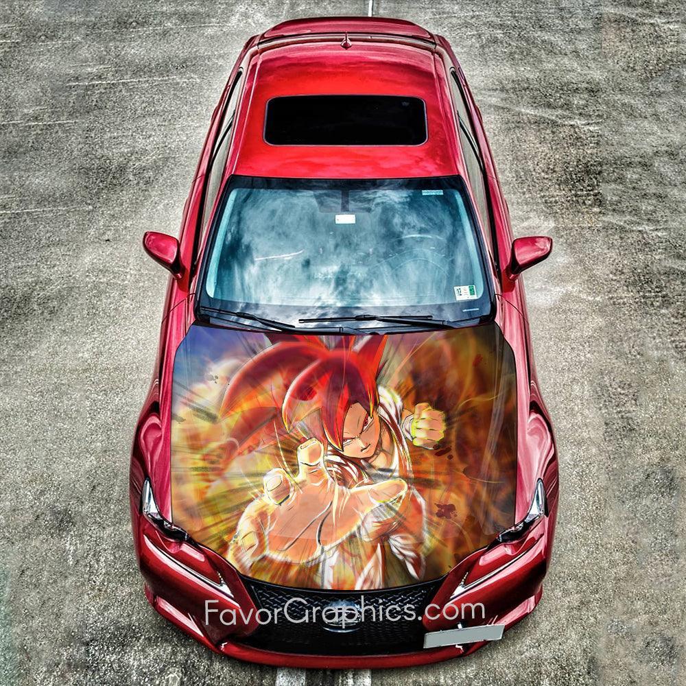 Son Goku Super Saiyan Itasha Car Hood Vinyl Decal