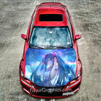 Hatsune Miku Car Decal Vinyl Hood Wrap Itasha