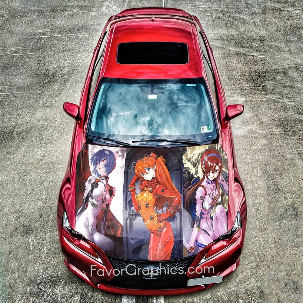Asuka Langley Soryu Itasha Car Vinyl Hood Wrap Decal Sticker