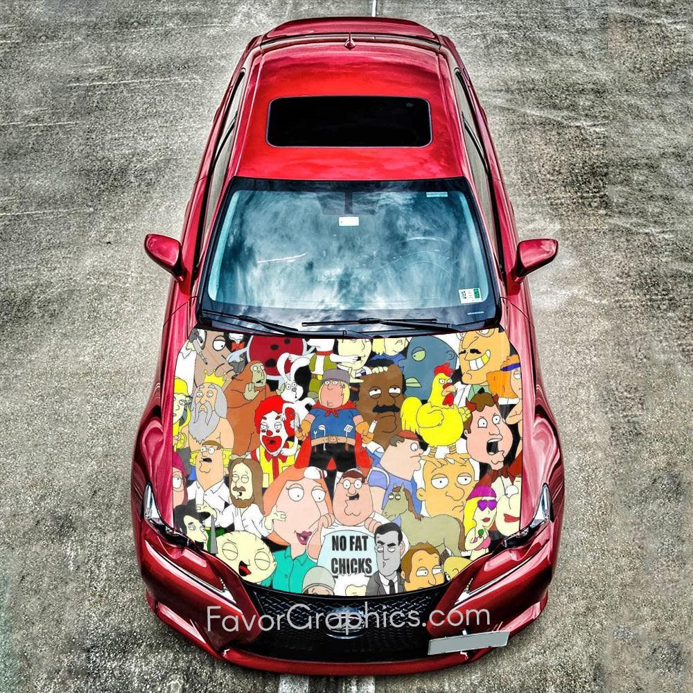 Family Guy Itasha Car Vinyl Hood Wrap Decal Sticker – Favor Graphics