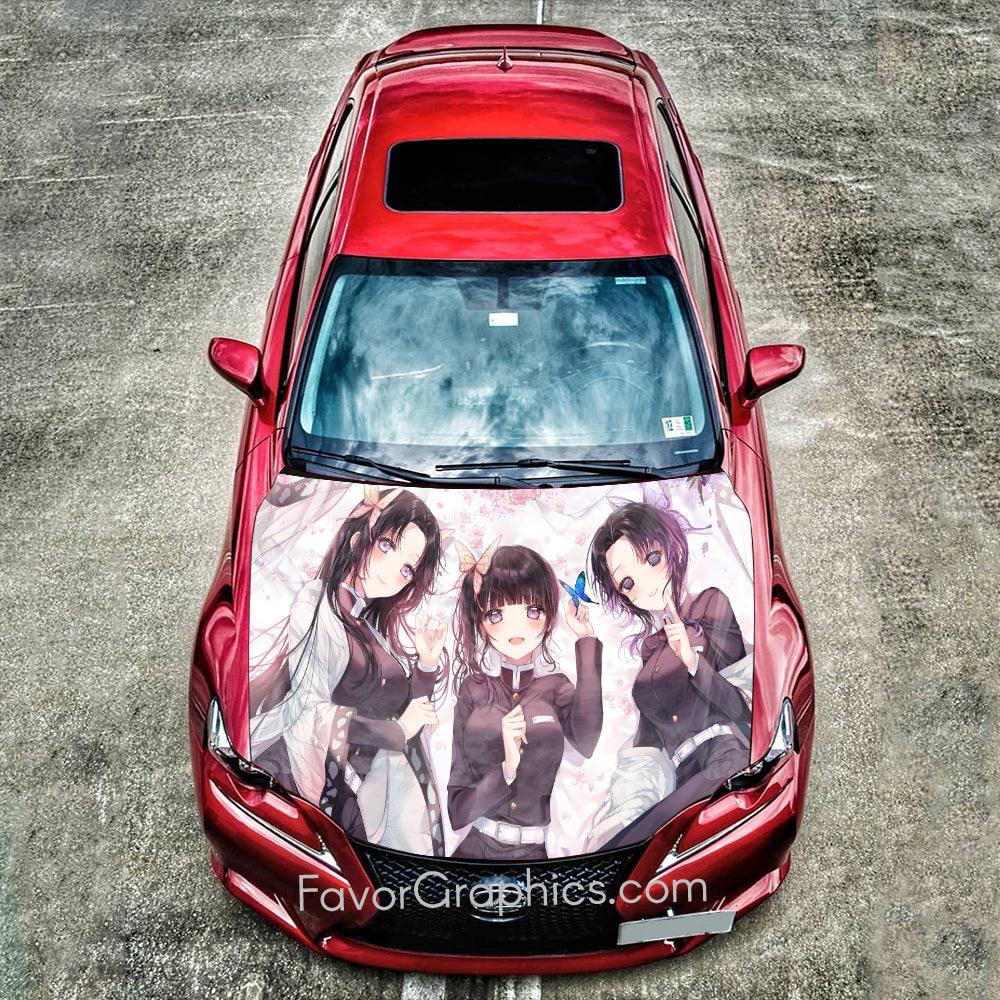 Demon Slayer Car Wrap Vinyl Hood Decal Sticker Itasha, Kanao Tsuyuri