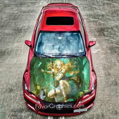 Cryptids Itasha Car Vinyl Hood Wrap Decal Sticker