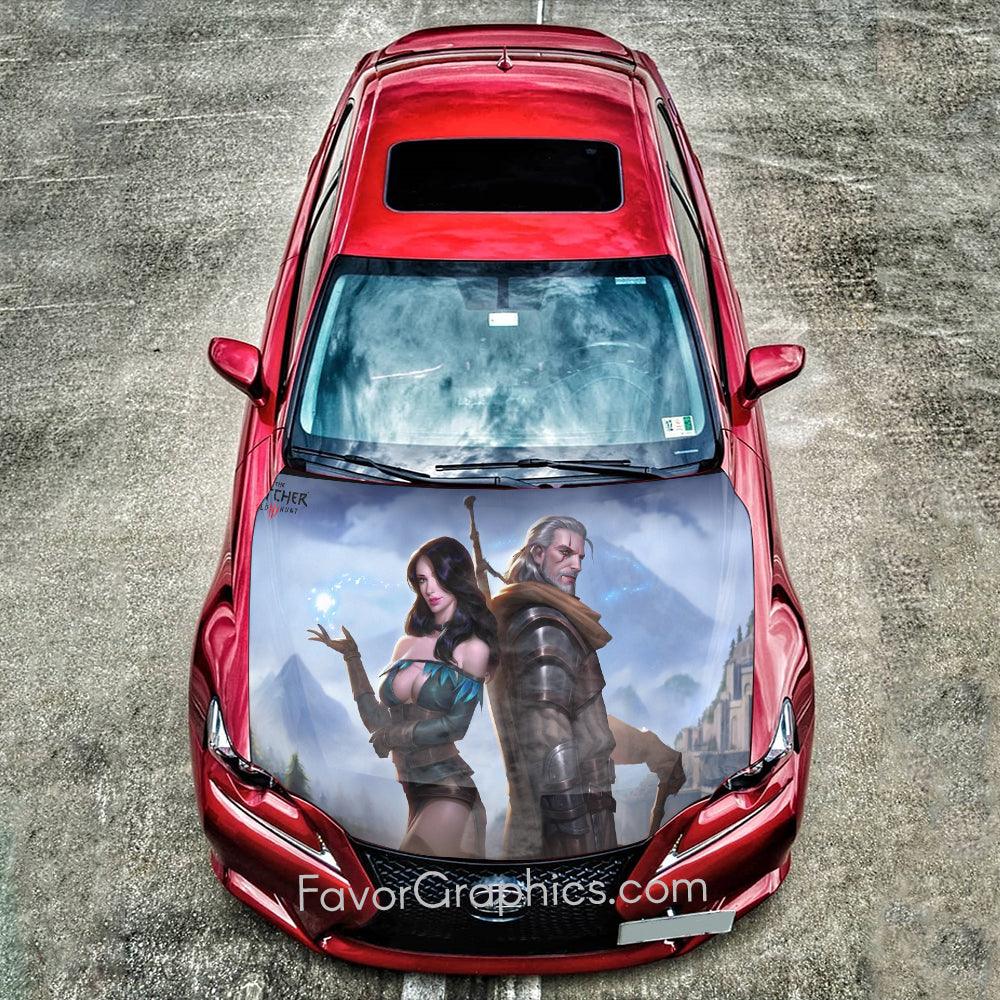 Geralt of Rivia Itasha Car Vinyl Hood Wrap Decal Sticker