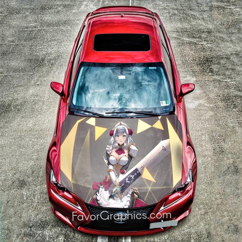 Noelle Genshin Impact Itasha Car Vinyl Hood Wrap Decal Sticker