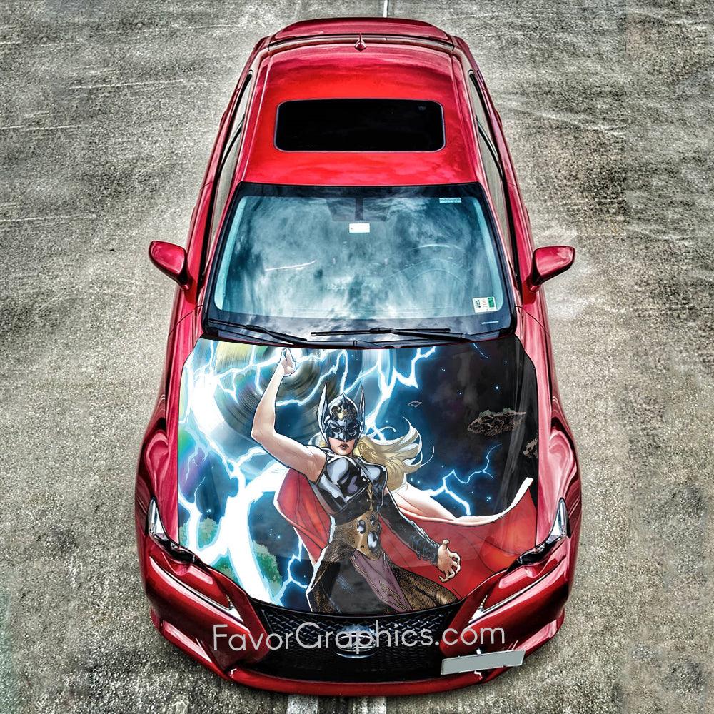 Thor Girl Tarene Olson Car Decal Hood Wrap Vinyl