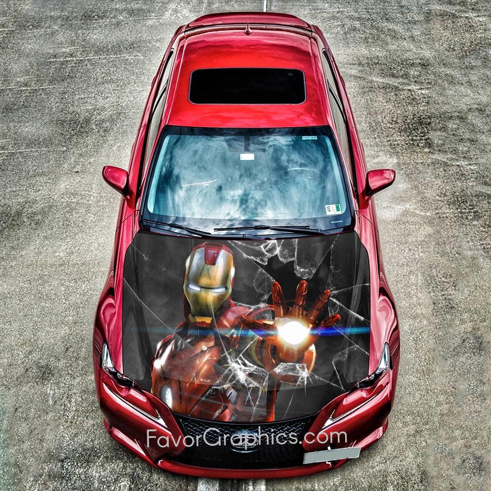Iron Man Decal Vinyl Hood Wrap For Car