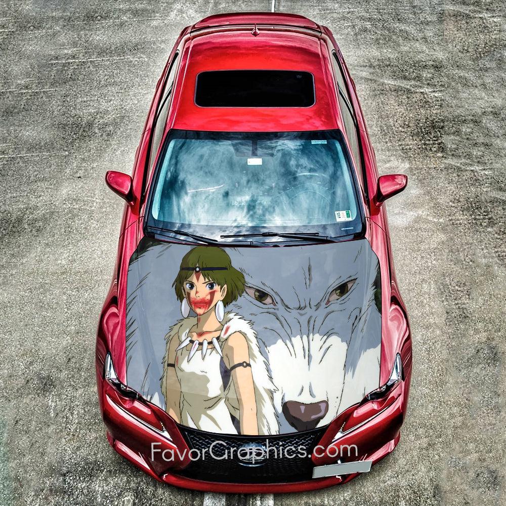 Princess Mononoke Itasha Car Vinyl Hood Wrap Decal Sticker