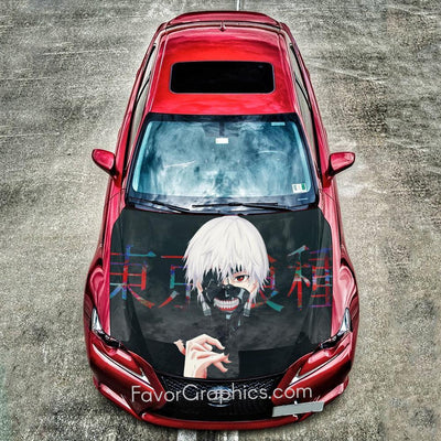 Kaneki Ken Tokyo Ghoul Car Wrap Itasha Vinyl Hood Decal