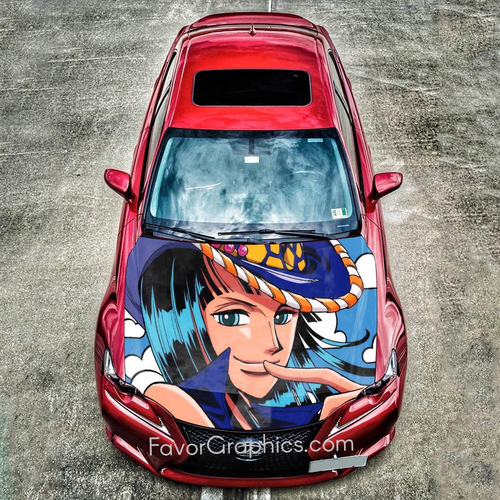 Nico Robin One Piece Itasha Car Vinyl Hood Wrap Decal Sticker