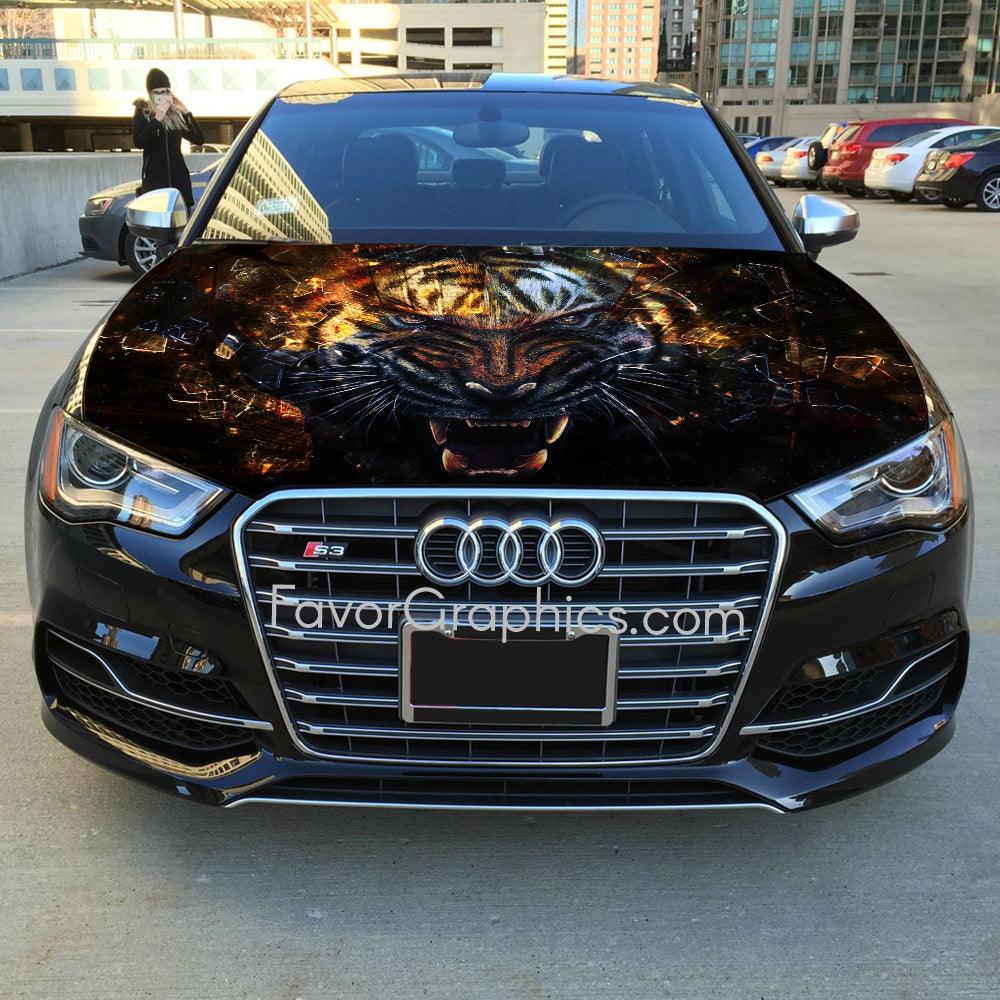 Tiger Itasha Car Vinyl Hood Wrap Decal Sticker