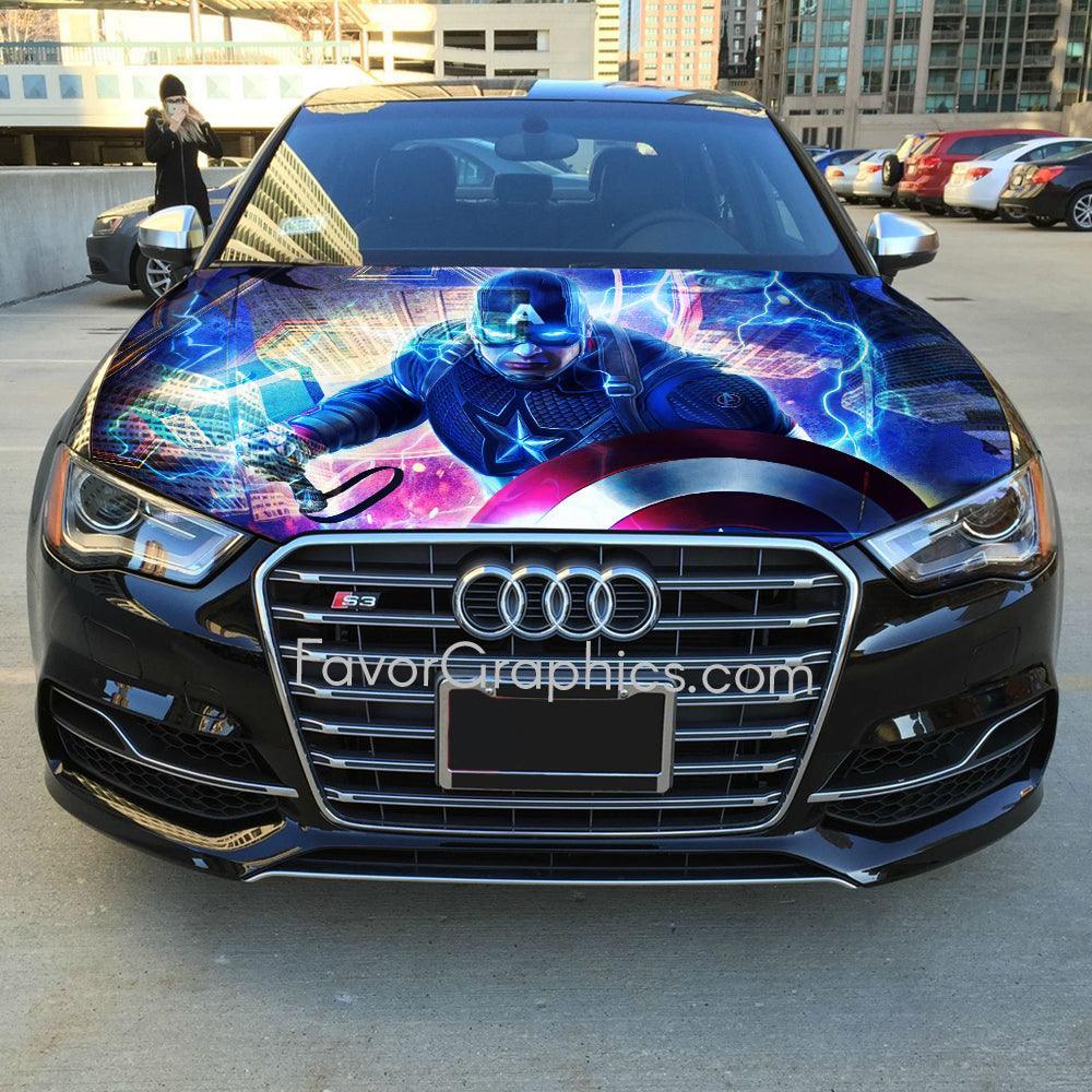 Captain America Decal Car Vinyl Hood Wrap Sticker Itasha – Favor Graphics