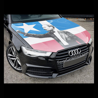 Pedro Albizu Campos Puerto Rican flag Car Decal Vinyl Hood Wrap