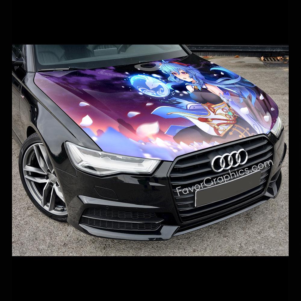 Ganyu Genshin Impact Itasha Car Vinyl Hood Wrap Decal Sticker