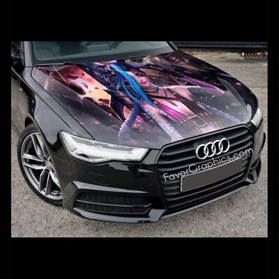 Jinx League of Legends Itasha Car Vinyl Hood Wrap Decal Sticker