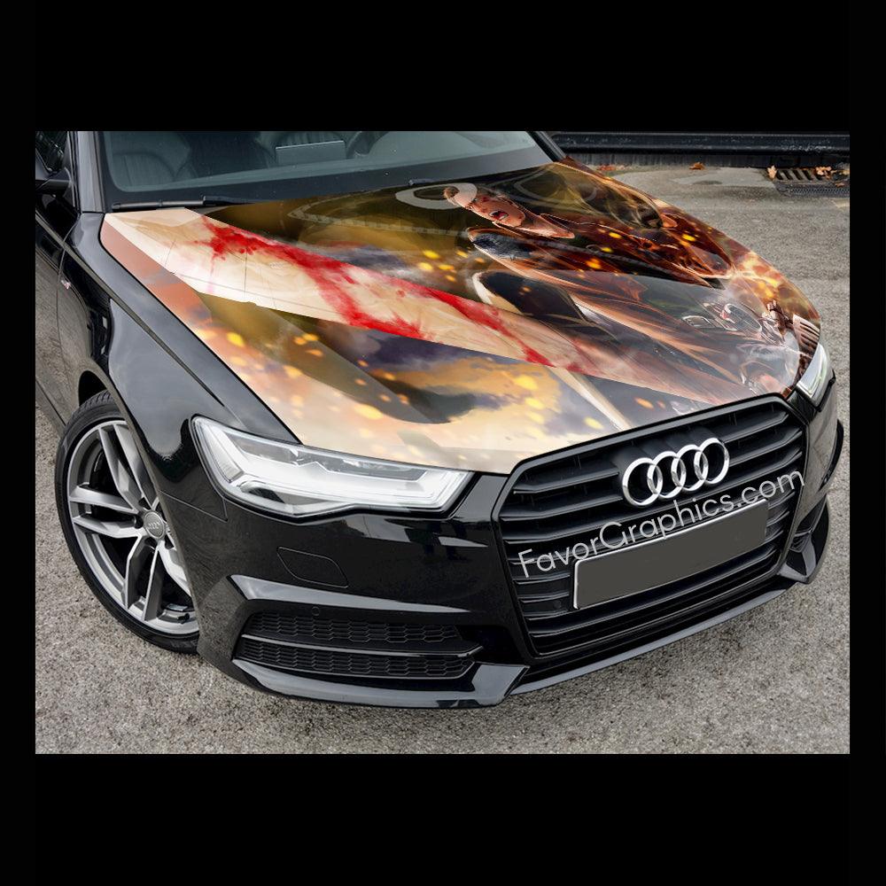 Reiner Braun Attack on Titan Itasha Car Vinyl Hood Wrap Decal Sticker