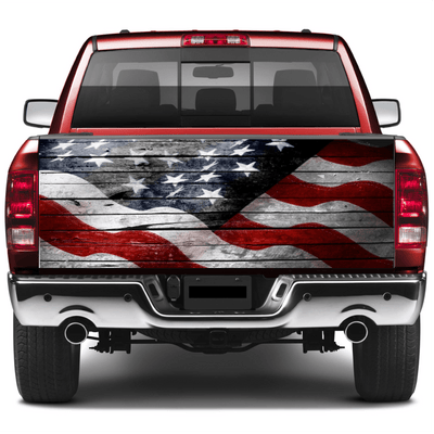 American Flag Tailgate Wrap BARN WOOD Wraps For Trucks Wrap Vinyl Car Decals SUV Sticker
