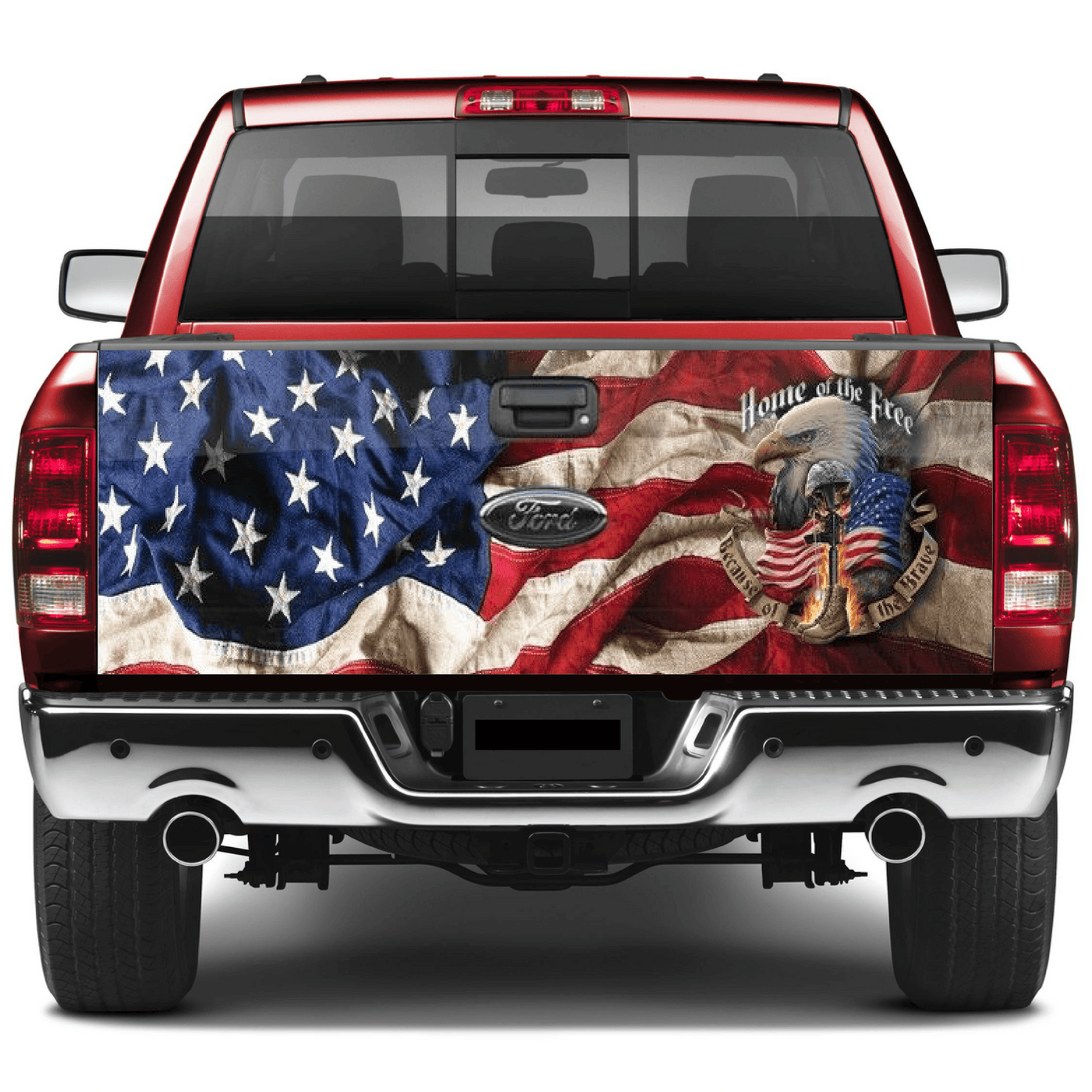 Veterans Patriotic American Flag Tailgate Wrap Wraps For Trucks
