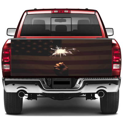 American Flag Tailgate Wrap , July, Fourth Wraps For Trucks Wrap Vinyl Car Decals SUV Sticker