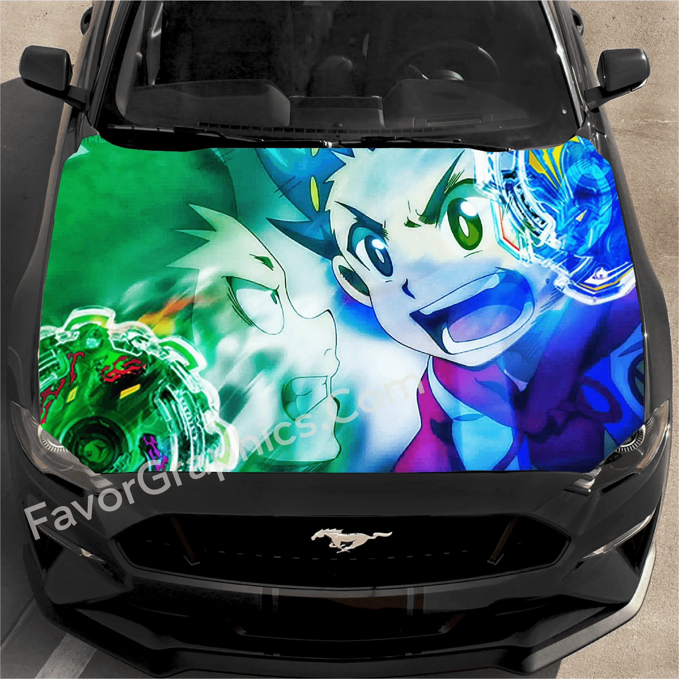 Beyblade Car Decal Vinyl Hood Wrap High Quality Graphic – Favor Graphics