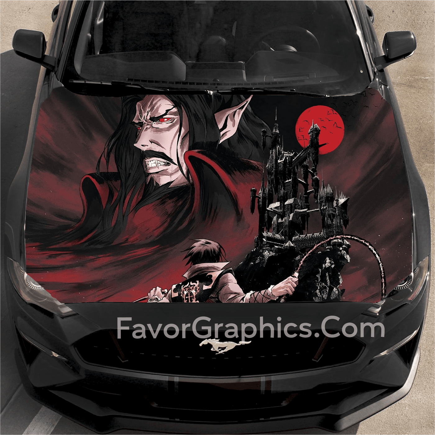 Castlevania Dracula Car Decal Sticker Vinyl Hood Wrap High-Quality Graphics