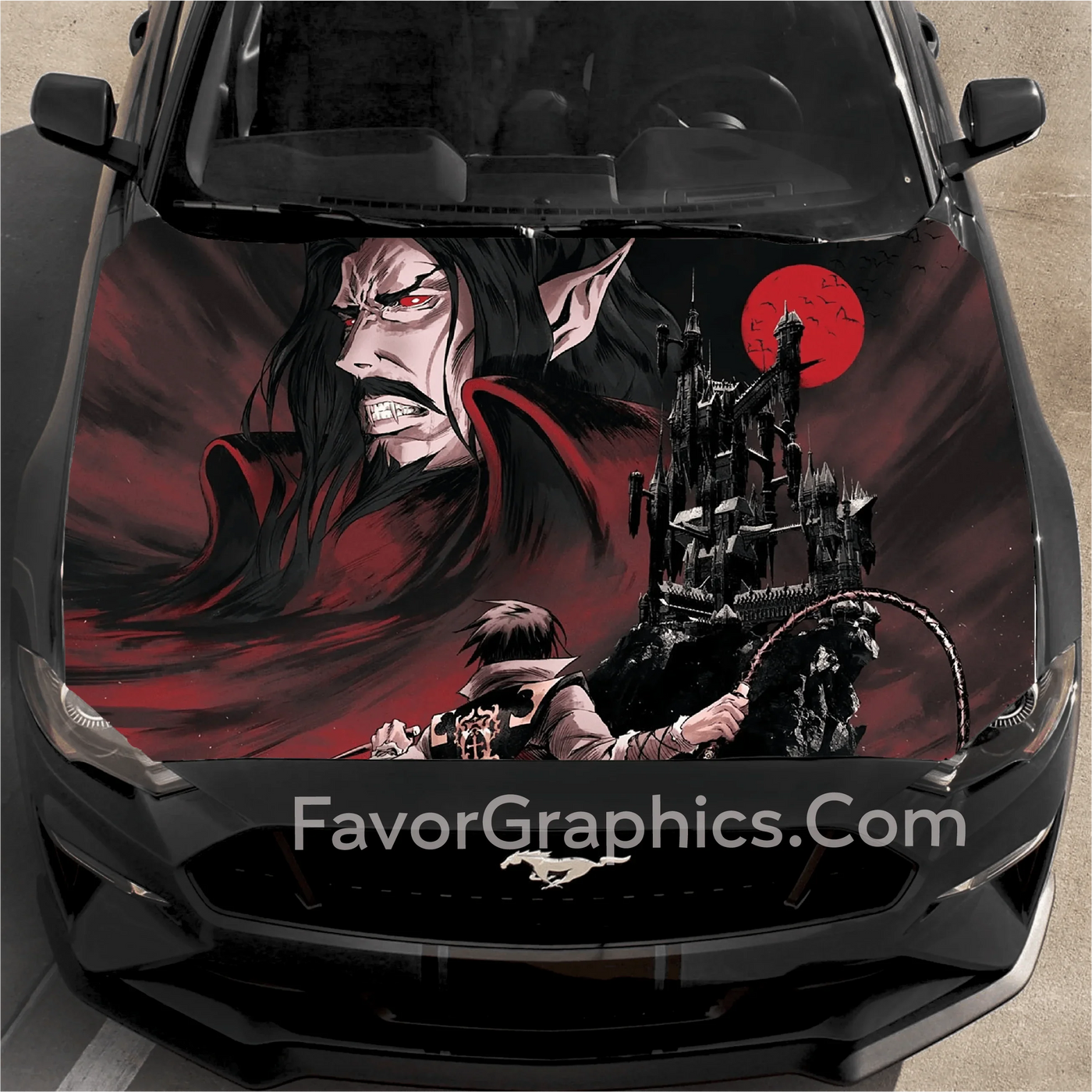 Castlevania Dracula Car Decal Sticker Vinyl Hood Wrap High-Quality Gra ...