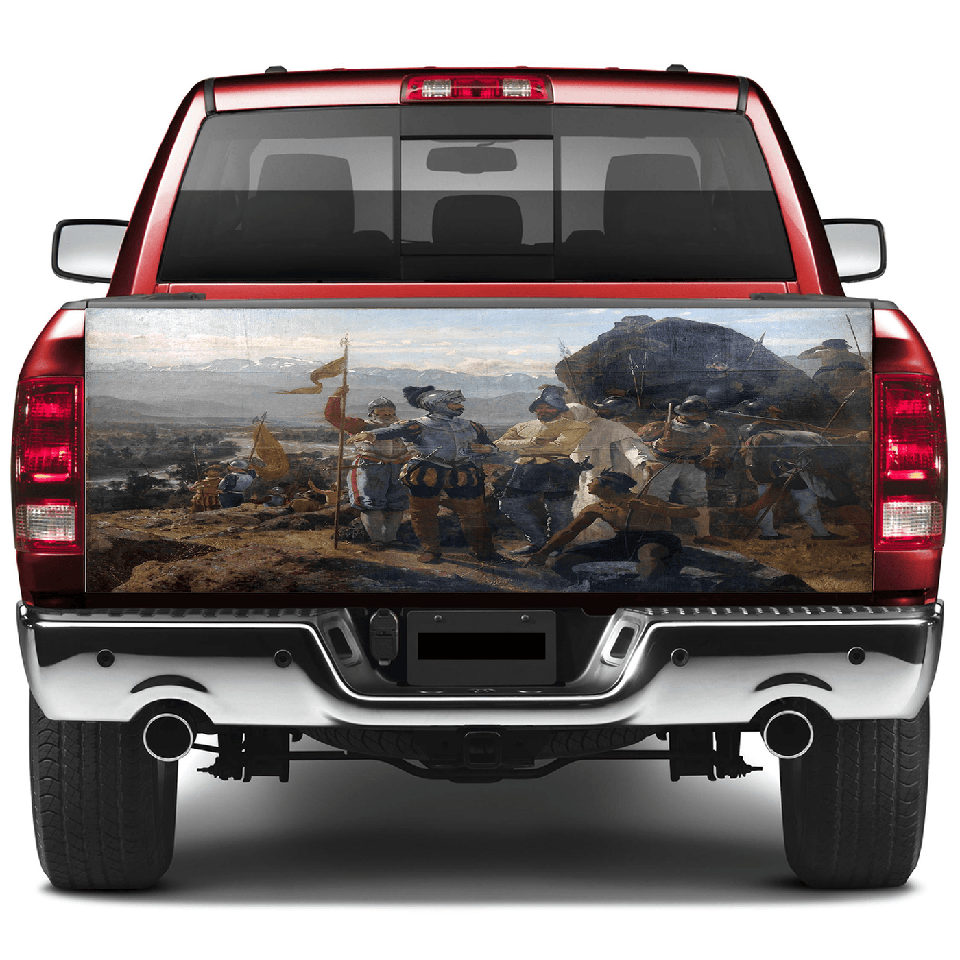 Tailgate Wraps For Trucks Wrap Vinyl Car Decals Founding of Santiago, Chile SUV Car Sticker