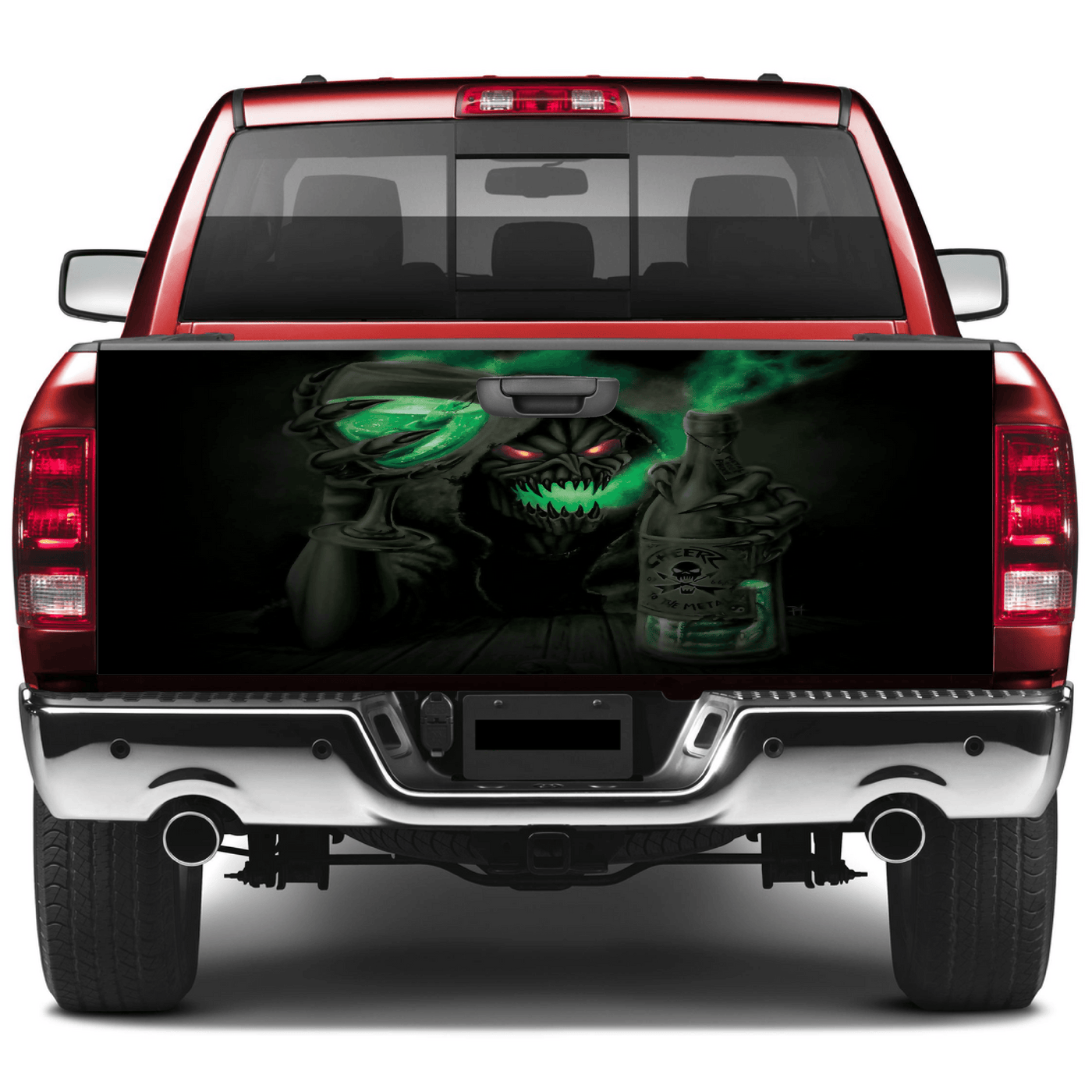 Tailgate Wraps For Trucks Wrap Vinyl Car Decals Grim Reaper SUV Car Sticker
