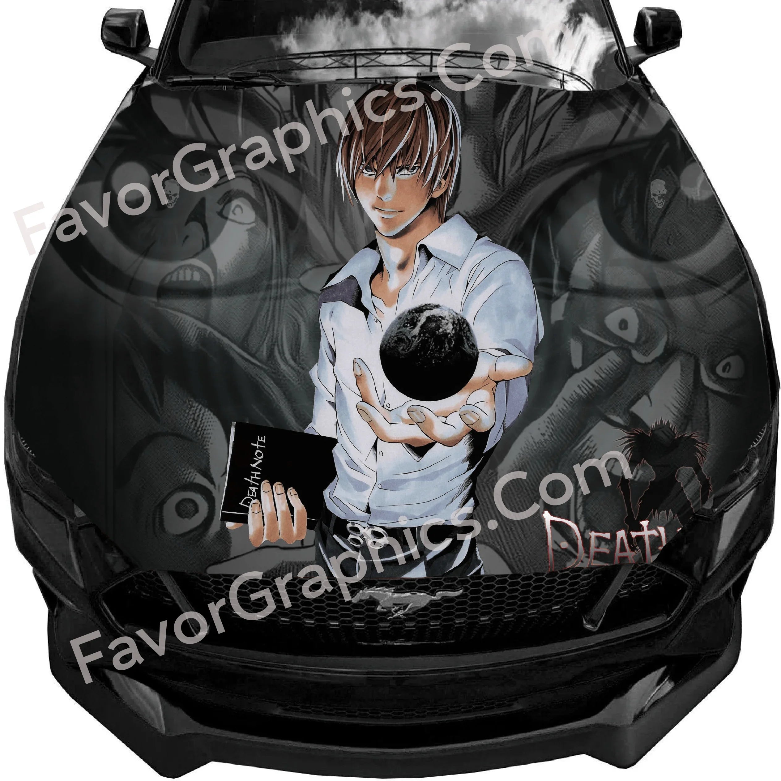 Light Yagami (Death Note) Car Decal Vinyl Hood Wrap – Favor Graphics