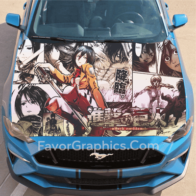 Mikasa Ackerman Car Decal Vinyl Hood Wrap