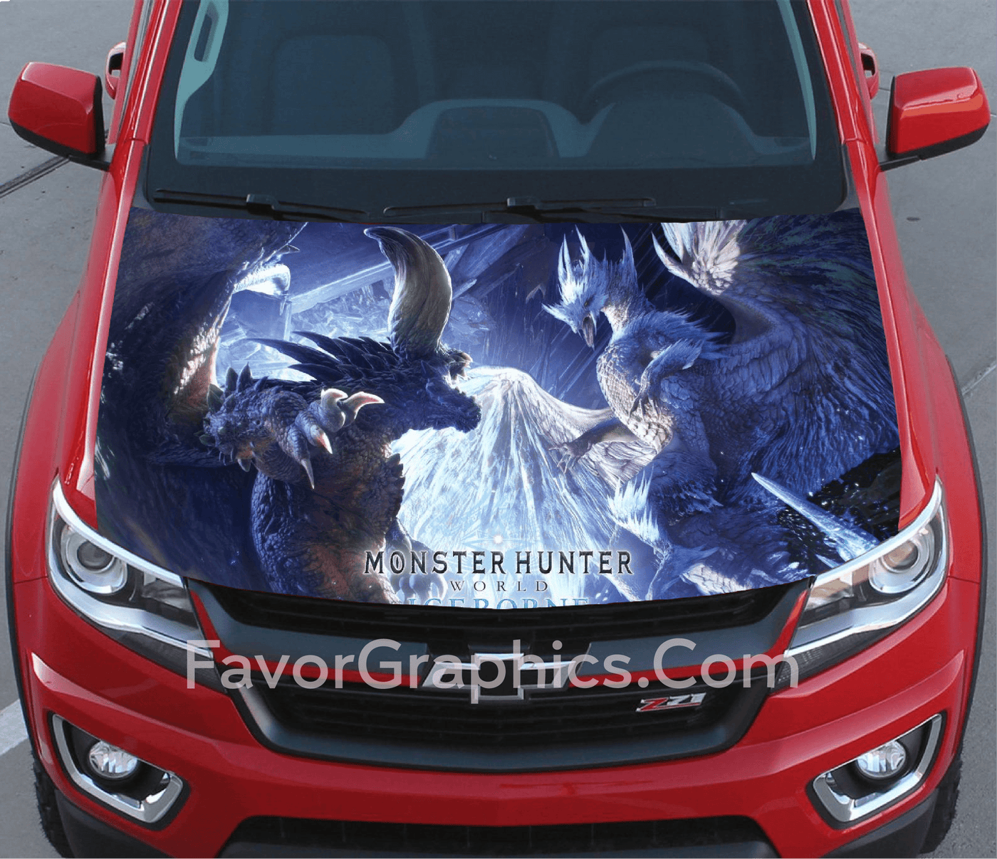 Monster Hunter World Car Decal Vinyl Hood Wrap