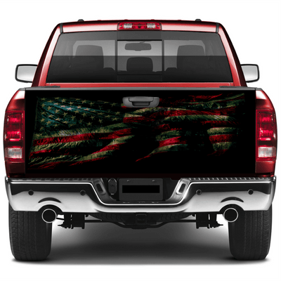 Patriotic American Flag Tailgate Wrap Wraps For Trucks Wrap Vinyl Car Decals SUV Sticker
