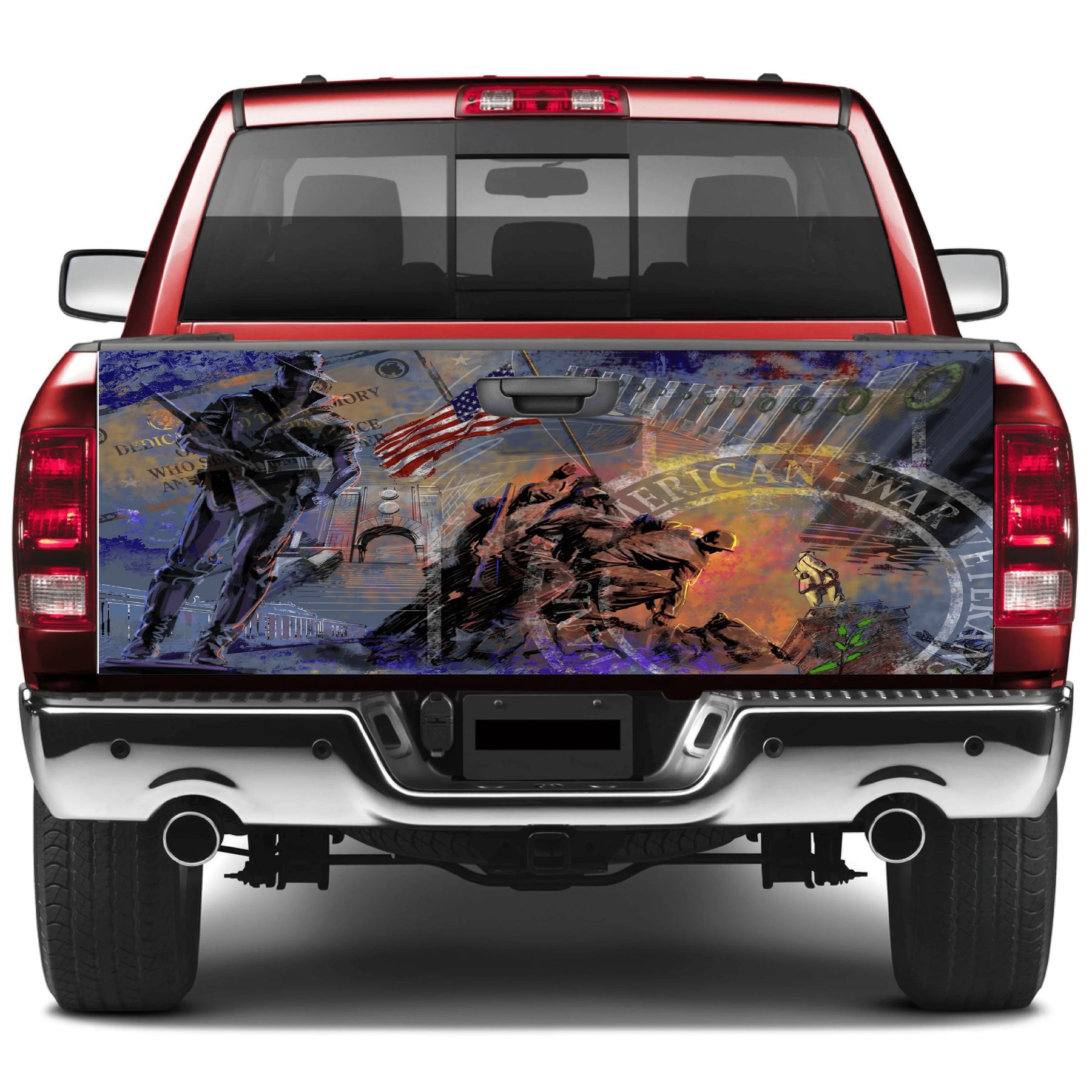 Tailgate Wraps For Trucks Wrap Vinyl Car Decals Spanish American War V ...