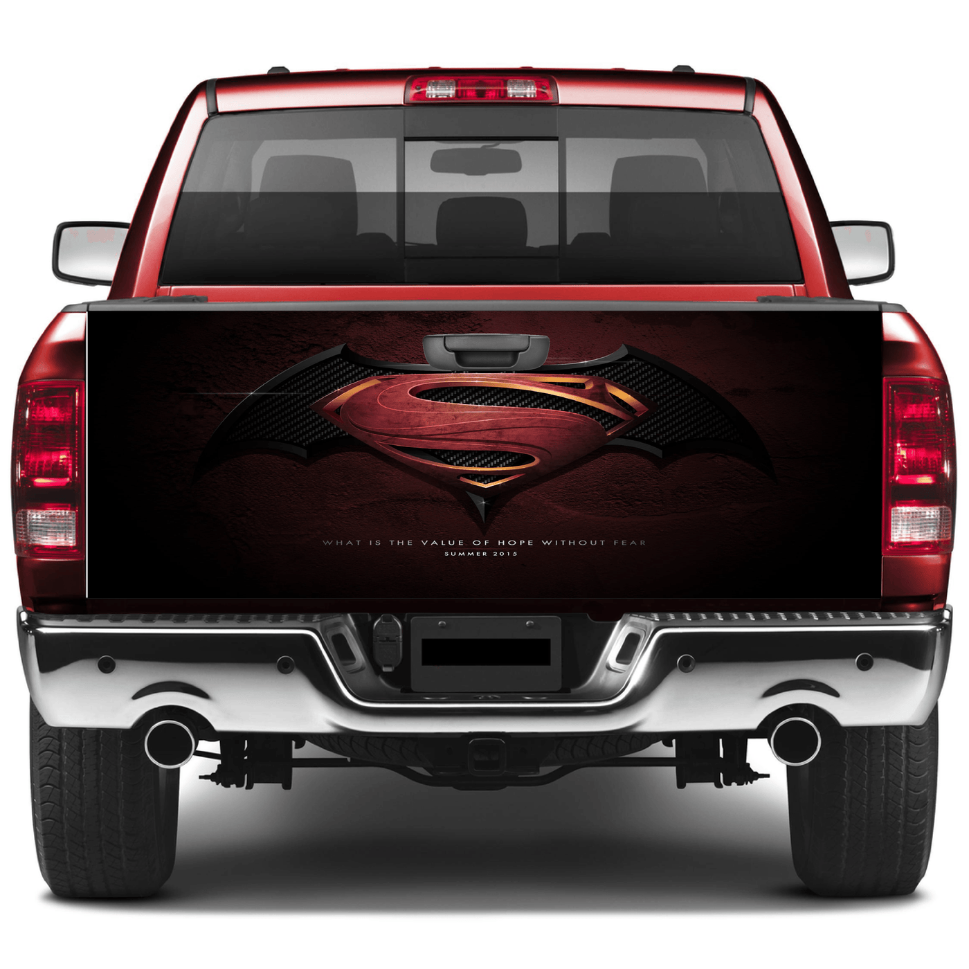 Tailgate Wraps For Trucks Wrap Vinyl Car Decals Superman vs. Batman logo SUV Car Sticker