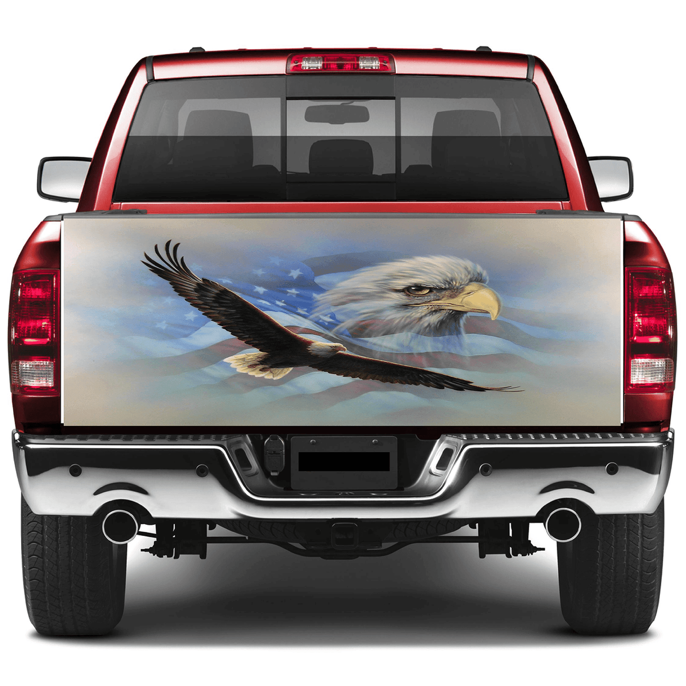 American Flag Tailgate Wrap Bald Eagle Wraps For Trucks Wrap Vinyl Car Decals SUV Car Sticker