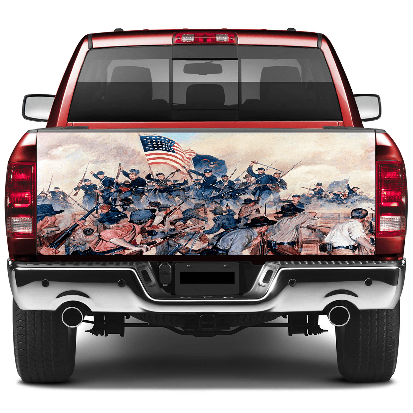Tailgate Wraps For Trucks Wrap Vinyl Car Decals Union Soldiers Capture Vicksburg SUV Car Sticker
