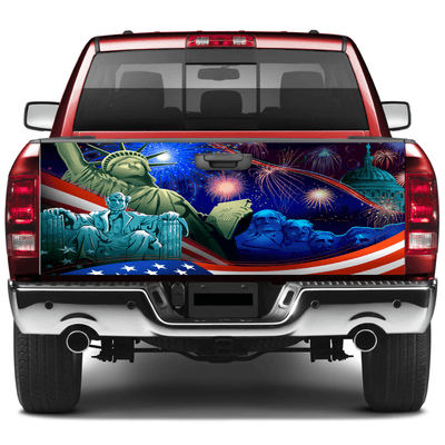 Tailgate Wraps For Trucks Wrap Vinyl Car Decals United States Independence SUV Car Sticker