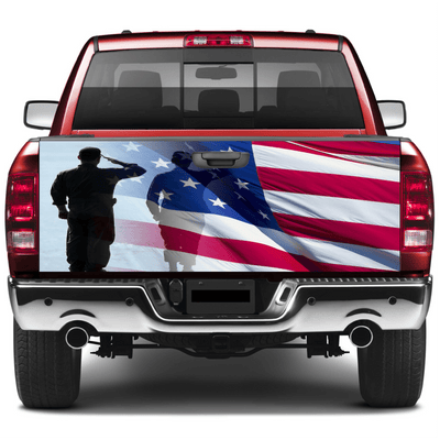 Tailgate Wraps For Trucks Wrap Vinyl Car Decals Veterans Day SUV Car Sticker