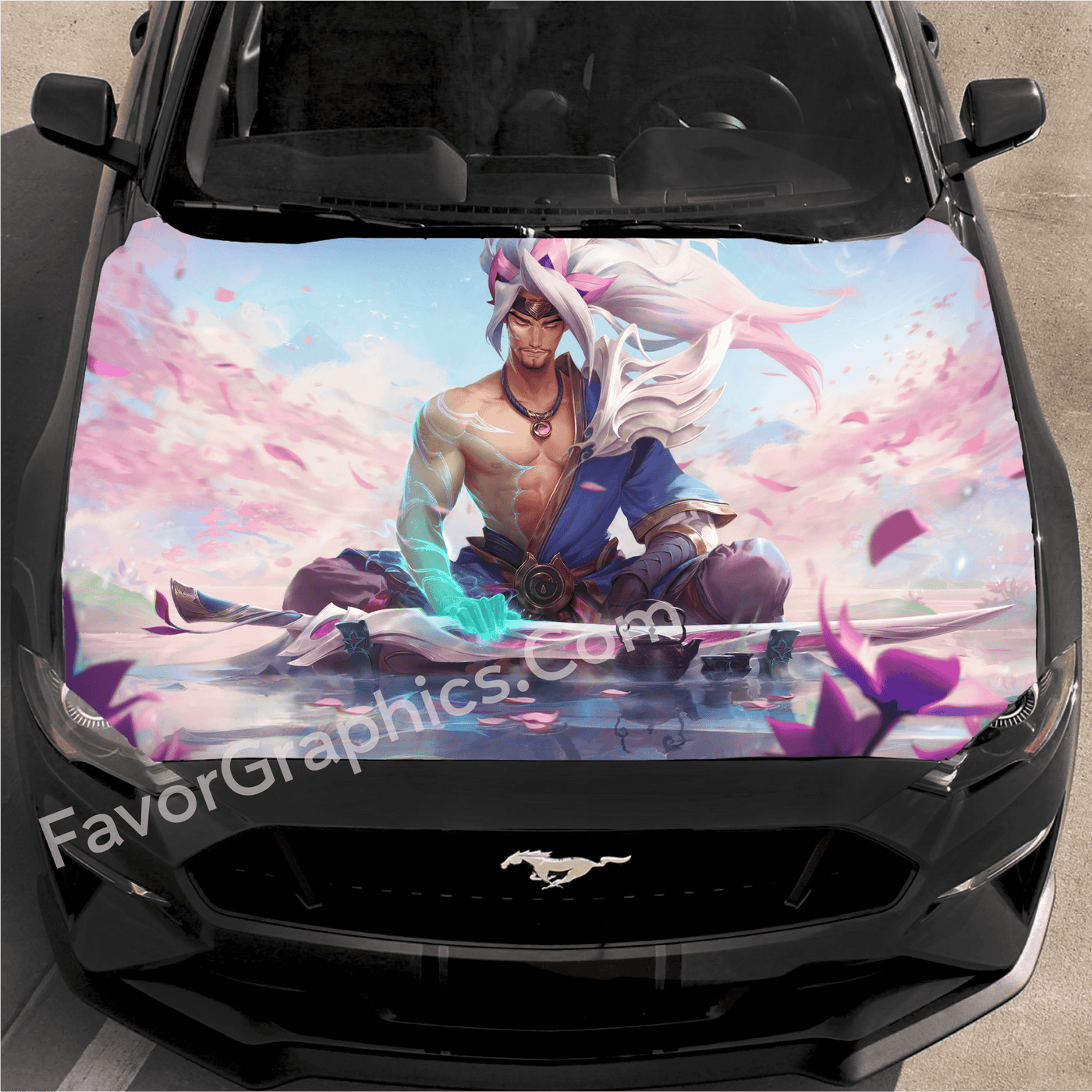 League of Legends Yasuo Car Decal Vinyl Hood Wrap High Quality Graphic