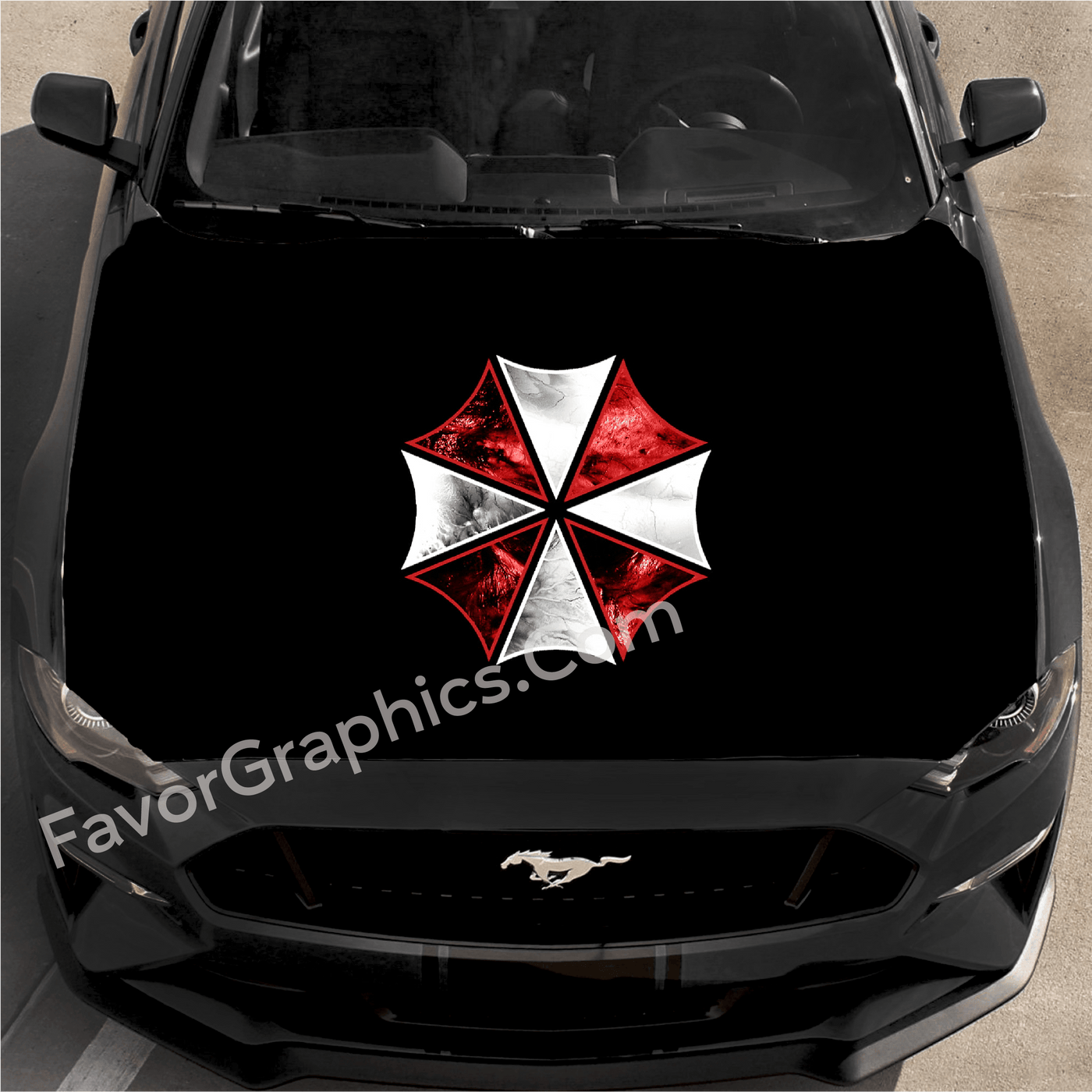Resident Evil Umbrella Corporation Logo Car Decal Vinyl Hood Wrap – Favor  Graphics