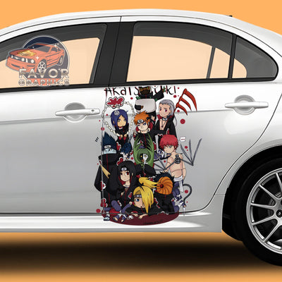 Akatsuki Naruto Itasha Car Door Decal, Vinyl Sticker