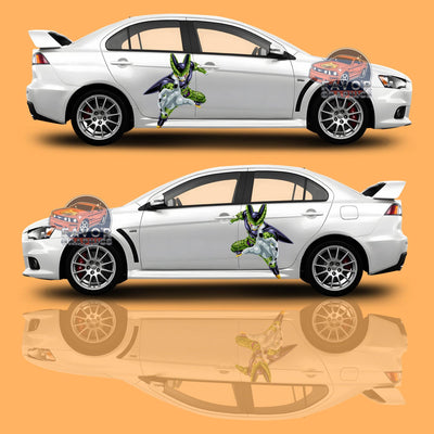 Cell Dragon Ball DBZ Itasha Car Door Decal, Vinyl Sticker