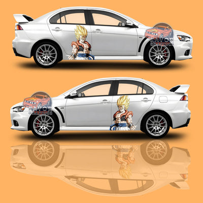 Gogeta Dragon Ball Itasha Car Door Decal, Vinyl Sticker