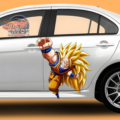 Son Goku Super Saiyan DBZ Itasha Car Door Decal, Vinyl Sticker